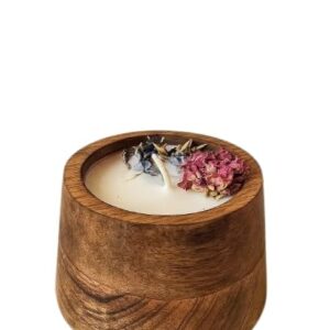 🤎🕯️ wooden glass scented candle | premium home décor | aromatherapy candle | cozy ambient candle ✨🌿