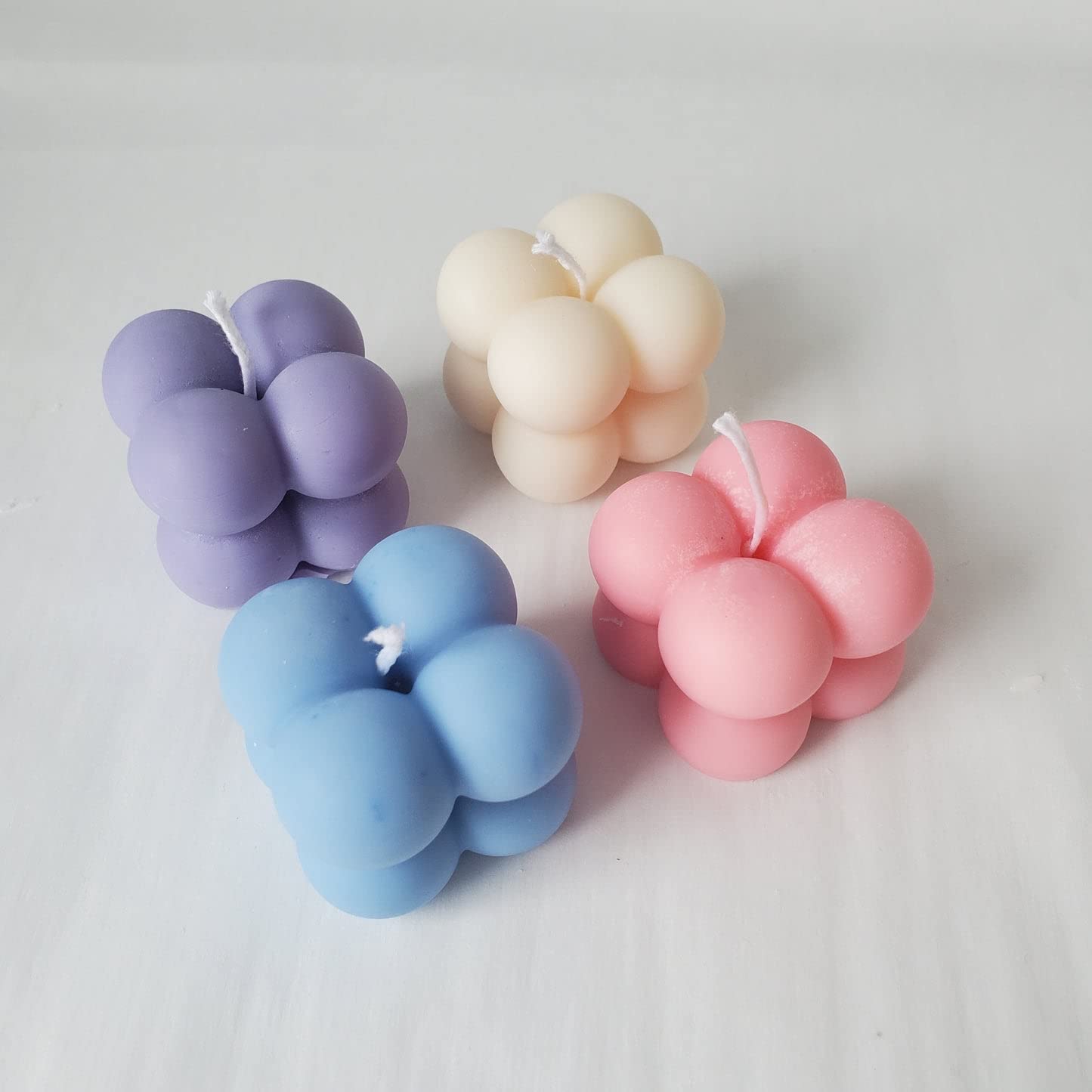 🌟 100% pure soy wax cube bubble candles – pack of 4 | scented, smokeless, aesthetic home décor & gift set 🕯️✨🤍 🌟 100% pure soy wax cube bubble candles – pack of 4 | scented, smokeless, aesthetic home décor & gift set 🕯️✨🤍