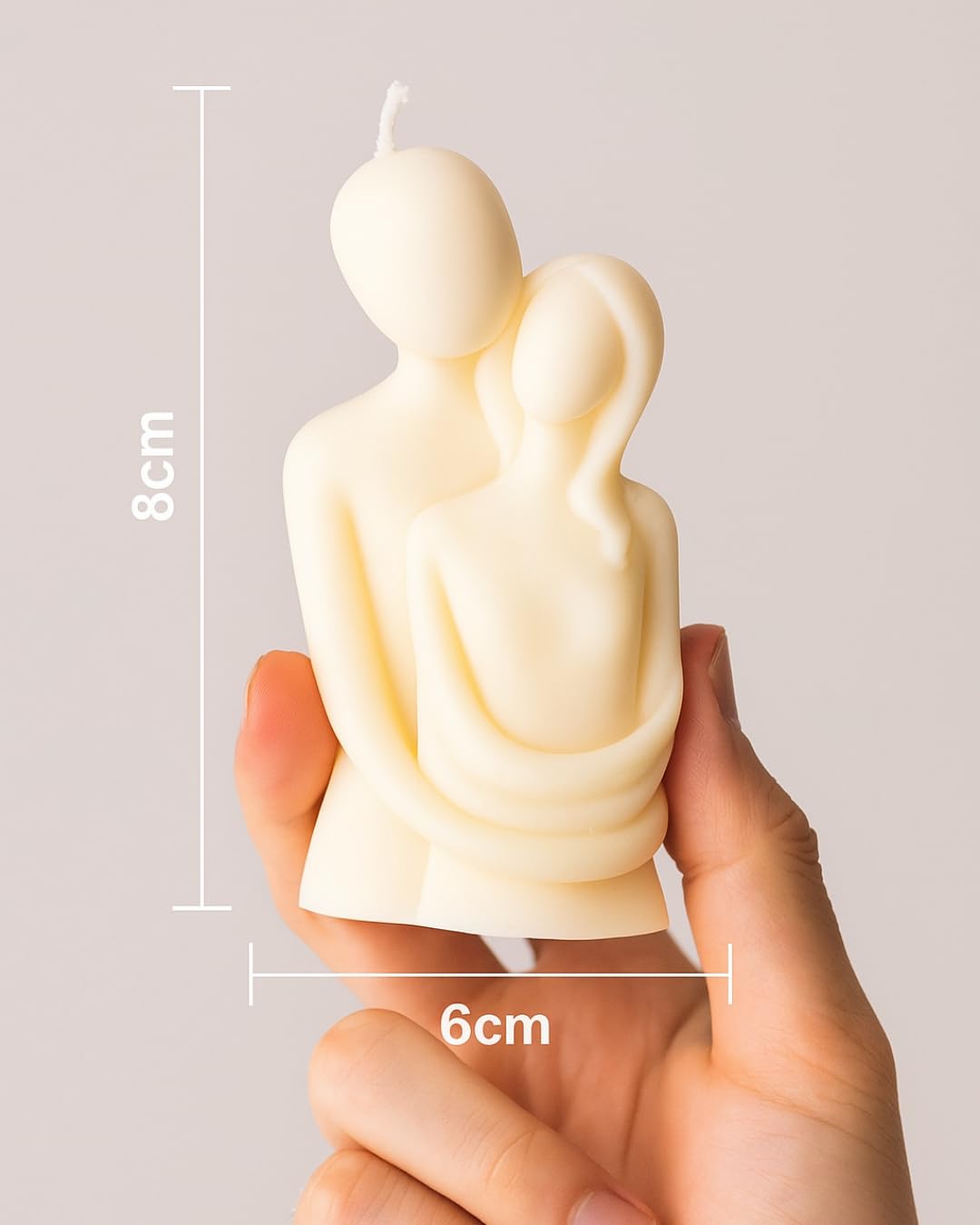 ๐ couple hug candle โ 100% pure soy wax | romantic decorative candle | handcrafted | white color โจ๐ฏ๏ธ๐ค ๐ couple hug candle โ 100% pure soy wax | romantic decorative candle | handcrafted | white color โจ๐ฏ๏ธ๐ค