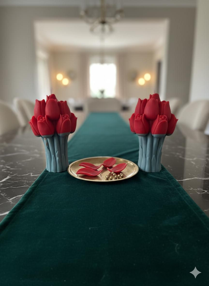 🌷🕯️ scented tulip bouquet flower candle | handmade wax floral candle | home décor & gift ✨💐🏡 🌷🕯️ scented tulip bouquet flower candle | handmade wax floral candle | home décor & gift ✨💐🏡