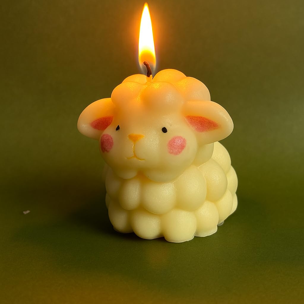 🐑🕯️ sheep shaped scented soy wax candle | cute aesthetic décor | cozy gifting 🤍✨ 🐑🕯️ sheep shaped scented soy wax candle | cute aesthetic décor | cozy gifting 🤍✨