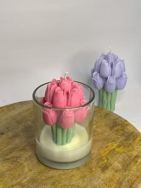 πΈπ―οΈ pink tulip jar candle | decorative scented candle for home & gifting β¨π πΈπ―οΈ pink tulip jar candle | decorative scented candle for home & gifting β¨π