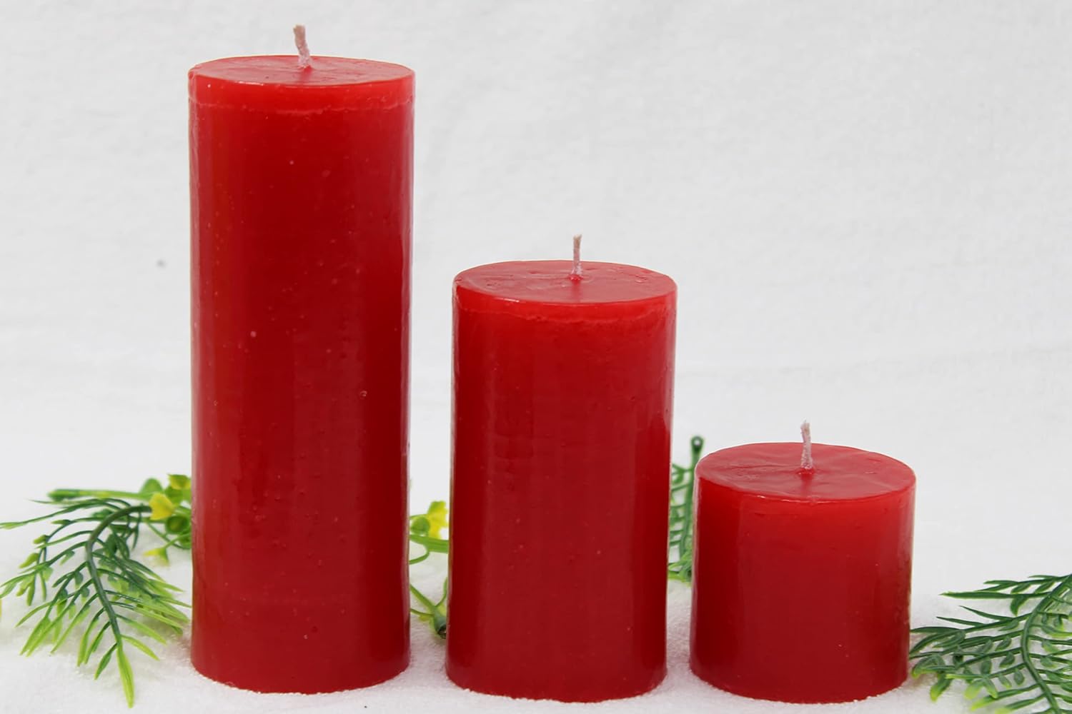 🌟 scented pillar candle set of 3 – premium smooth fragrance | red decorative wax candles for home décor & festivals 🕯️❤️✨ 🌟 scented pillar candle set of 3 – premium smooth fragrance | red decorative wax candles for home décor & festivals 🕯️❤️✨