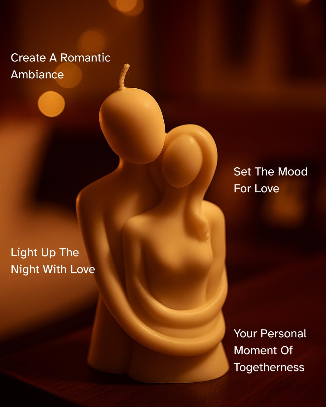 ๐ couple hug candle โ 100% pure soy wax | romantic decorative candle | handcrafted | white color โจ๐ฏ๏ธ๐ค ๐ couple hug candle โ 100% pure soy wax | romantic decorative candle | handcrafted | white color โจ๐ฏ๏ธ๐ค