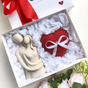 💕🕯️ heart & couple scented soy wax candle set | romantic décor & gifting (pack of 2) ✨🔥