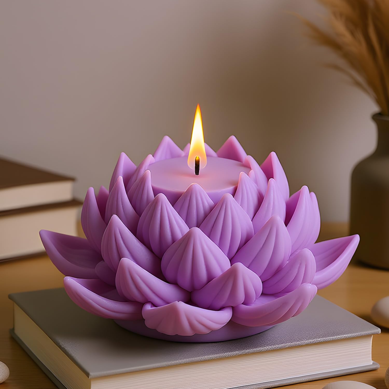🌸 lotus scented candles – pack of 4 | floral & natural fragrances | pure wax | aromatic home décor 🕯️💮✨ 🌸 lotus scented candles – pack of 4 | floral & natural fragrances | pure wax | aromatic home décor 🕯️💮✨