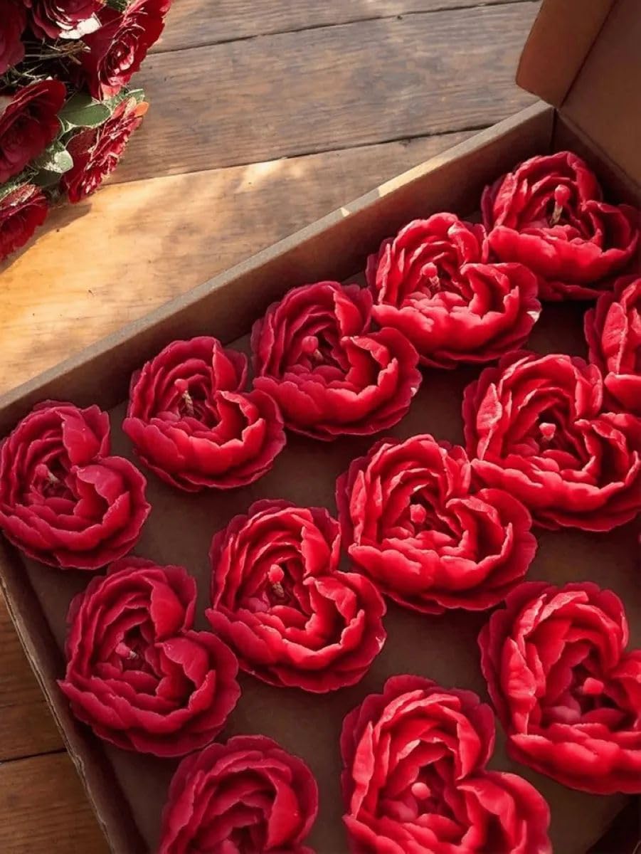 🌹 4 roses heart petals candles – pack of 4 | pure soy wax | scented | handcrafted floral heart candles ❤️🕯️✨ 🌹 4 roses heart petals candles – pack of 4 | pure soy wax | scented | handcrafted floral heart candles ❤️🕯️✨