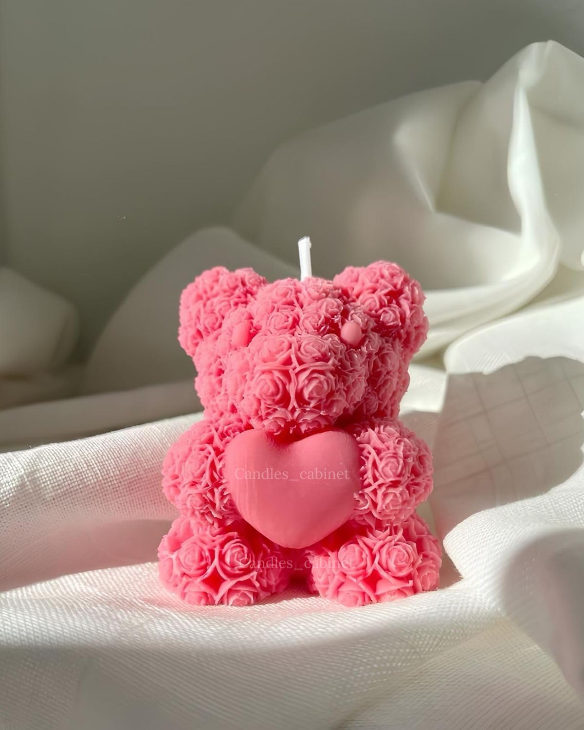 🧸🌹 rose teddy heart candle | aesthetic rose textured teddy candle | romantic home décor | premium wax candle 💗🕯️✨ 🧸🌹 rose teddy heart candle | aesthetic rose textured teddy candle | romantic home décor | premium wax candle 💗🕯️✨