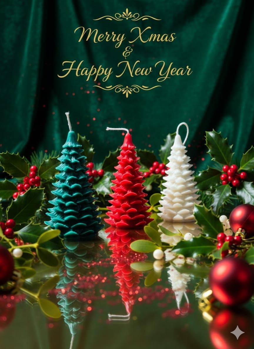 ππ―οΈ christmas gift candle set β tree candles | festive home dΓ©cor & holiday gift set (set of 3) β¨πβοΈ ππ―οΈ christmas gift candle set β tree candles | festive home dΓ©cor & holiday gift set (set of 3) β¨πβοΈ