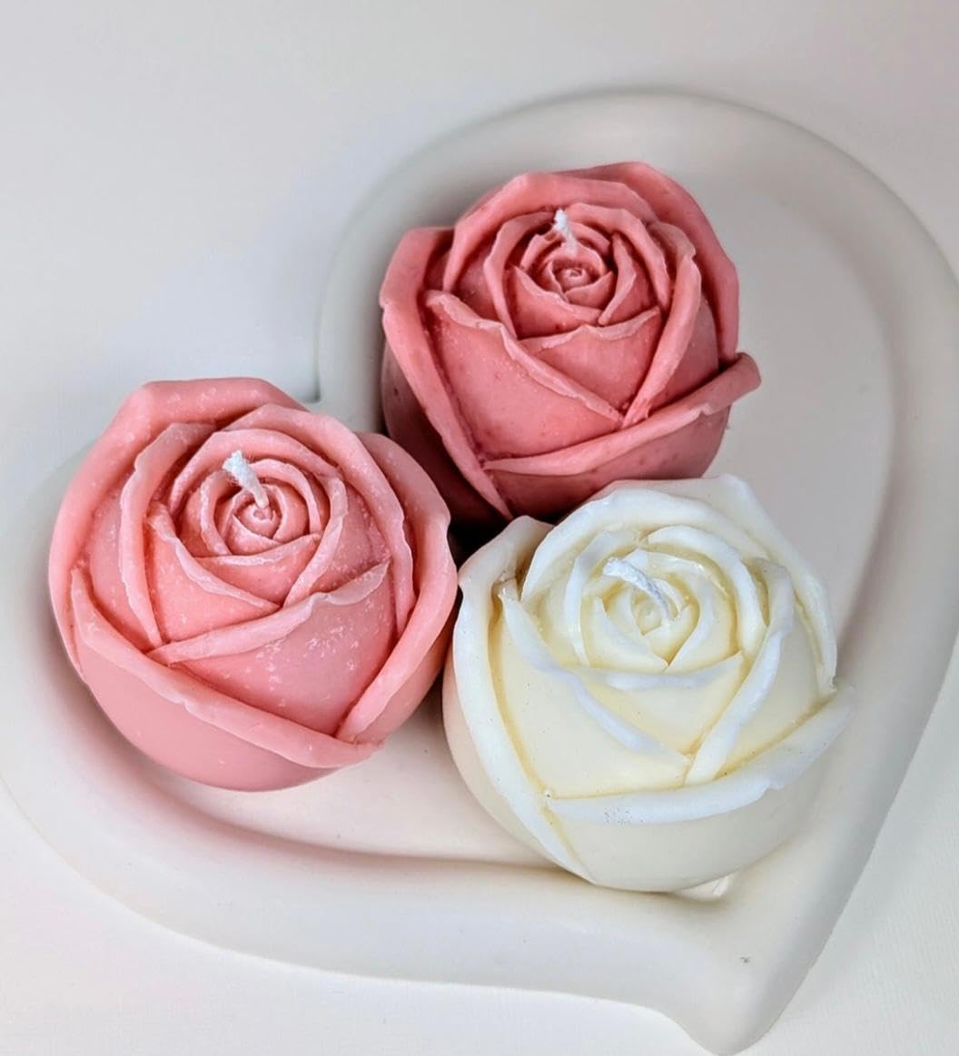 🌹❤️🕯️ rose shaped scented candles – set of 3 (red, pink & white) | romantic décor | home styling | scented floral candle set ✨💗🌸 🌹❤️🕯️ rose shaped scented candles – set of 3 (red, pink & white) | romantic décor | home styling | scented floral candle set ✨💗🌸