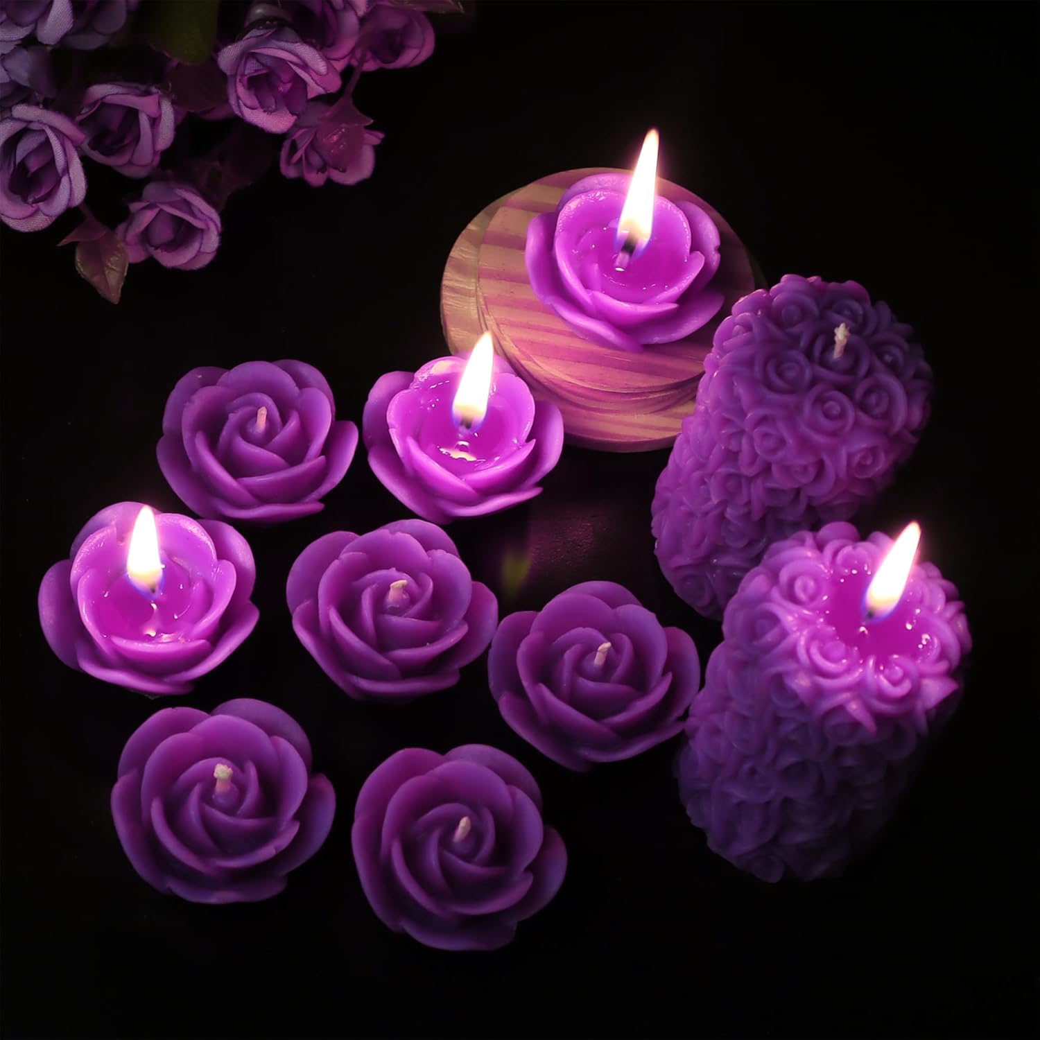 ๐ 100% pure soy wax candles โ lavender scented | purple decorative candle set of 10 ๐ฏ๏ธ๐๐ธโจ ๐ 100% pure soy wax candles โ lavender scented | purple decorative candle set of 10 ๐ฏ๏ธ๐๐ธโจ