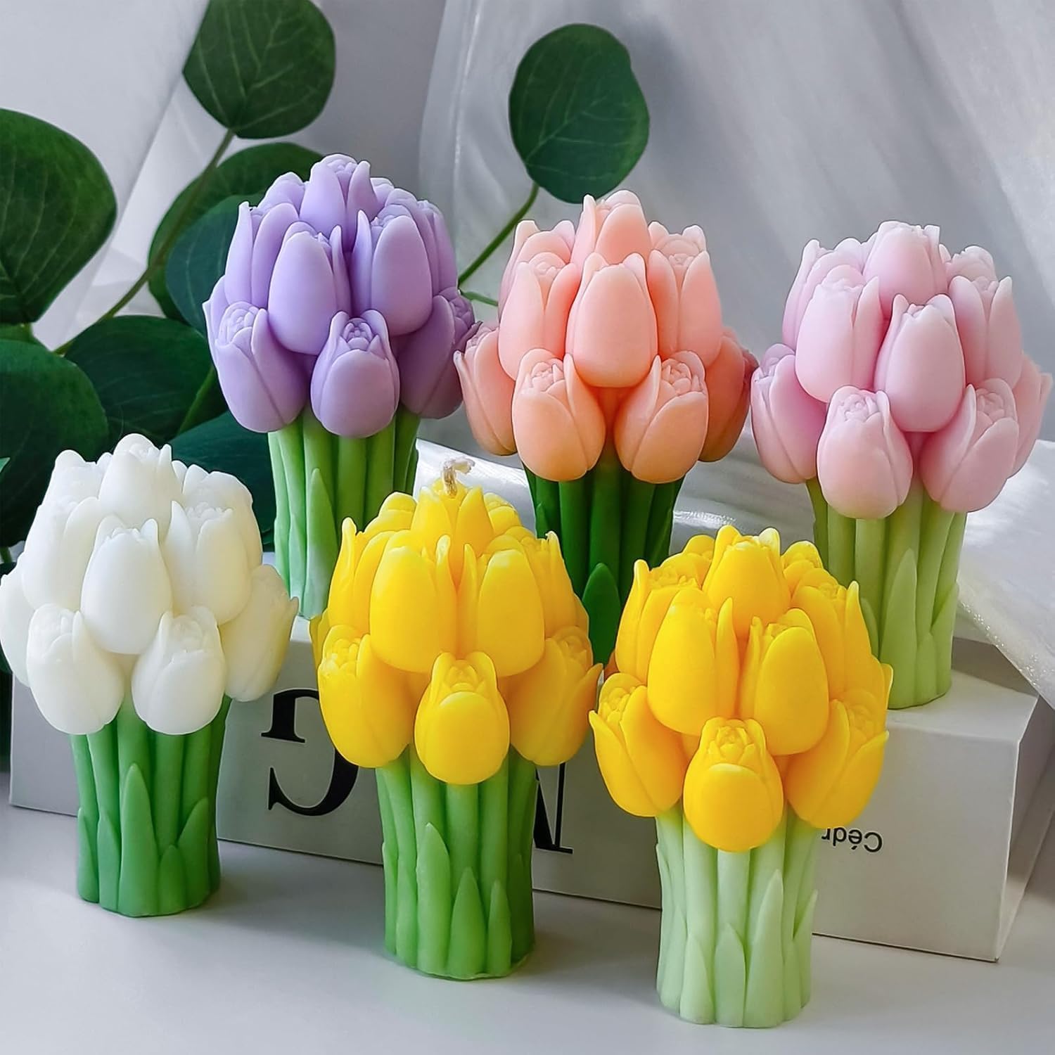 ๐ธ๐ฏ๏ธ scented light pink tulip bouquet flower candle | floral wax candle | home dรฉcor & gift โจ๐๐ ๐ธ๐ฏ๏ธ scented light pink tulip bouquet flower candle | floral wax candle | home dรฉcor & gift โจ๐๐