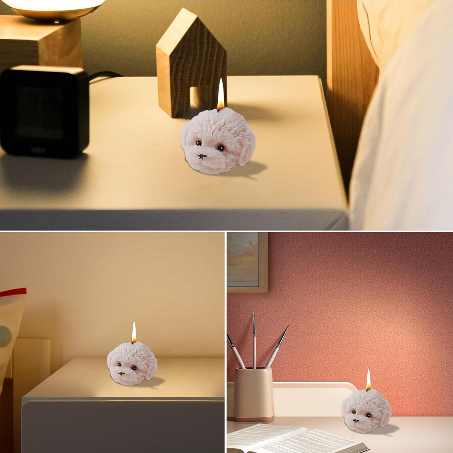 🐶🕯️ puppy face decorative candle – festive décor & gifting | home and office soy wax candle ✨🌿 🐶🕯️ puppy face decorative candle – festive décor & gifting | home and office soy wax candle ✨🌿