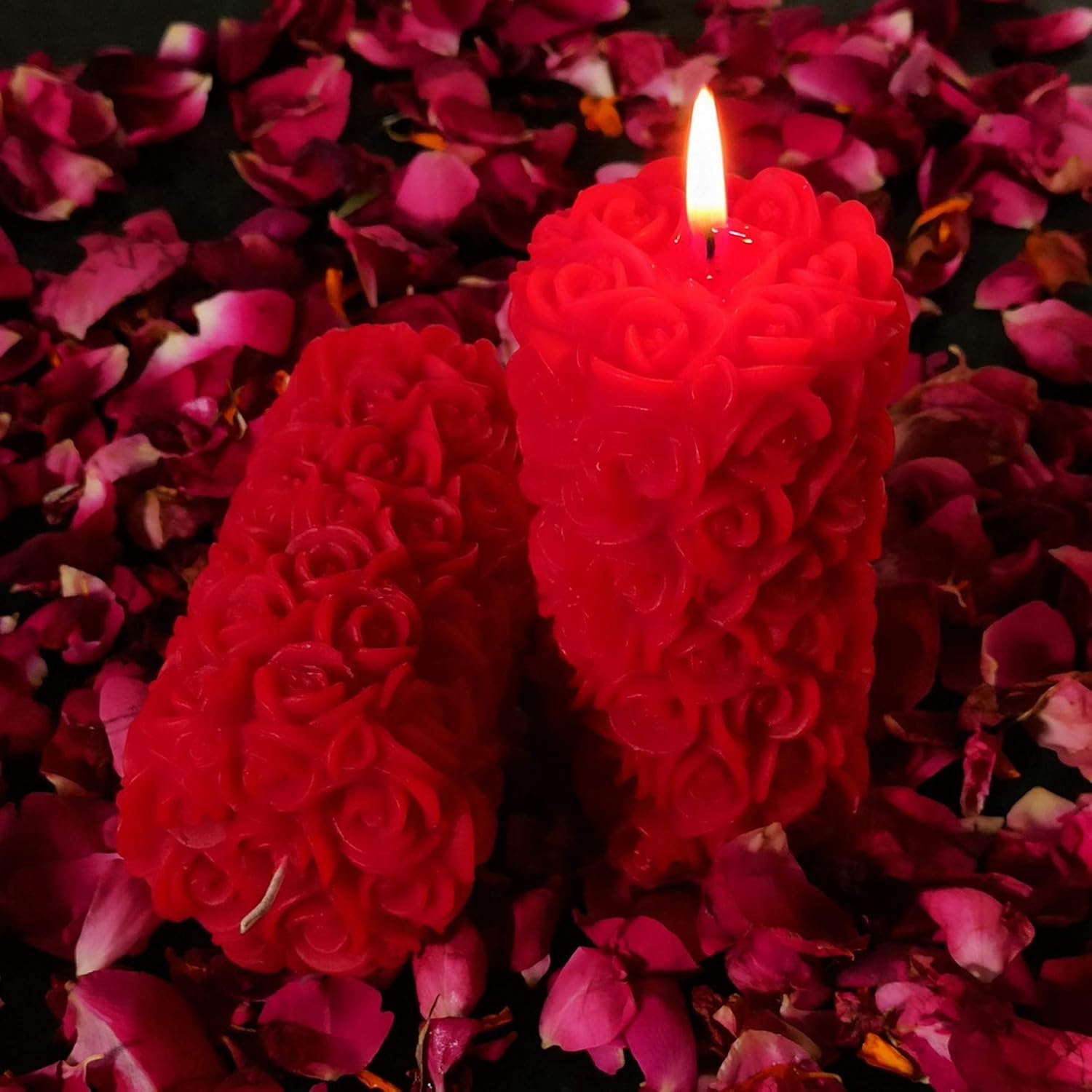 🌹❤️ 100% pure soy wax red rose scented candles – pack of 10 | floating rose + pillar combo | long burning | home décor & gifting 🕯️✨ 🌹❤️ 100% pure soy wax red rose scented candles – pack of 10 | floating rose + pillar combo | long burning | home décor & gifting 🕯️✨