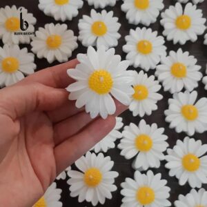 🌻🕯️ pink & yellow sunflower scented soy wax table decor – set of 4 | vibrant floral home décor & gifting ✨💛💖