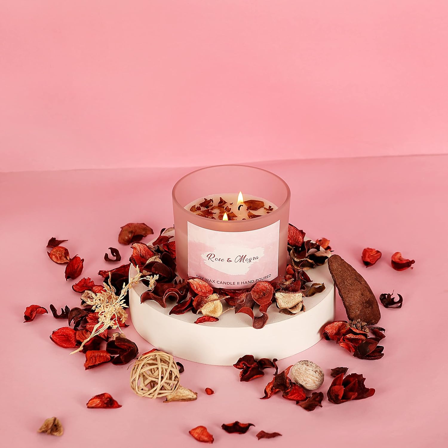 🌹✨glowessence candles | premium luxurious dual wick soy wax candle | rose & mogra fragrance 🕯️💛 🌹✨glowessence candles | premium luxurious dual wick soy wax candle | rose & mogra fragrance 🕯️💛