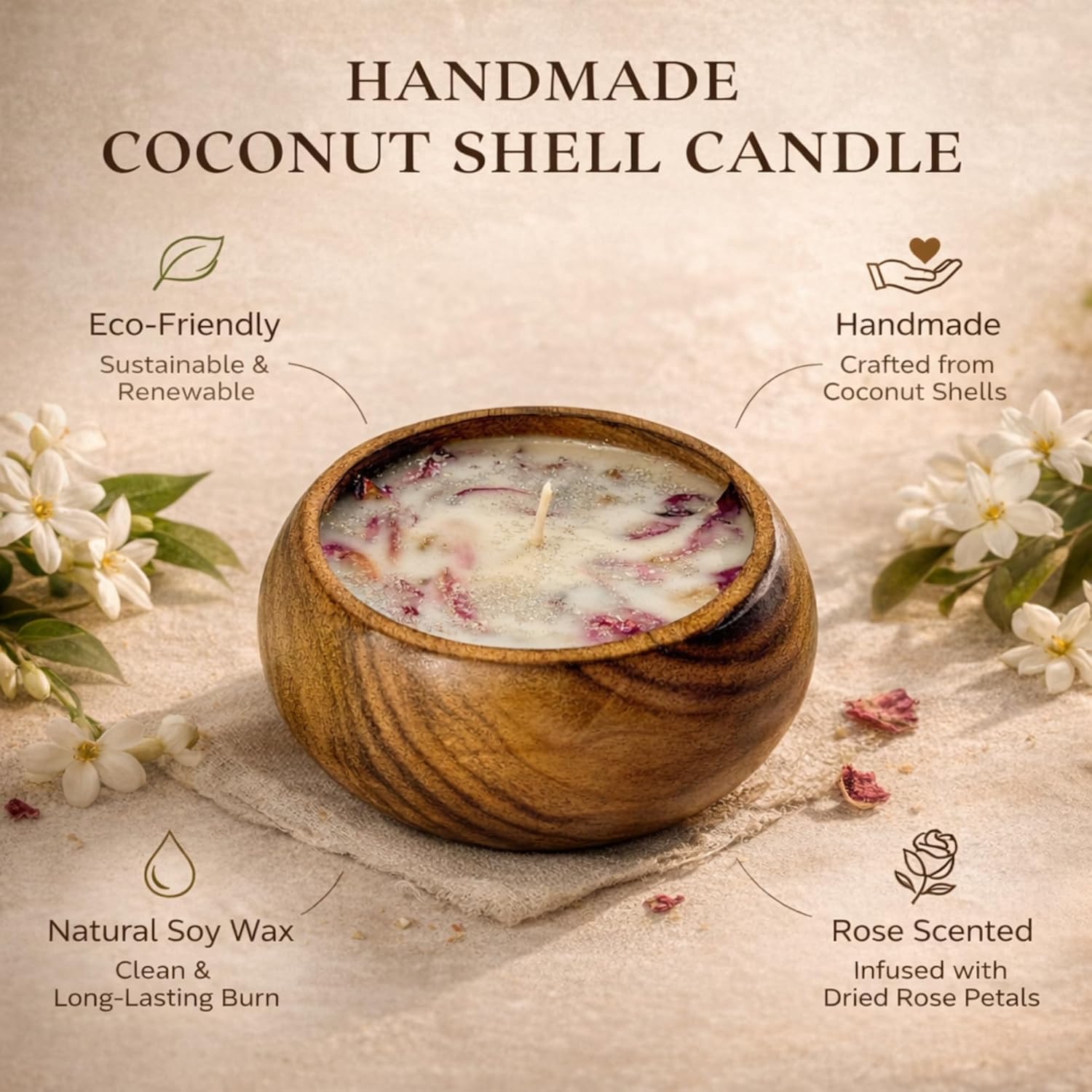 🪵🕯️ wooden bowl scented candle | rustic home décor, relaxation & gifting ✨🤎 🪵🕯️ wooden bowl scented candle | rustic home décor, relaxation & gifting ✨🤎