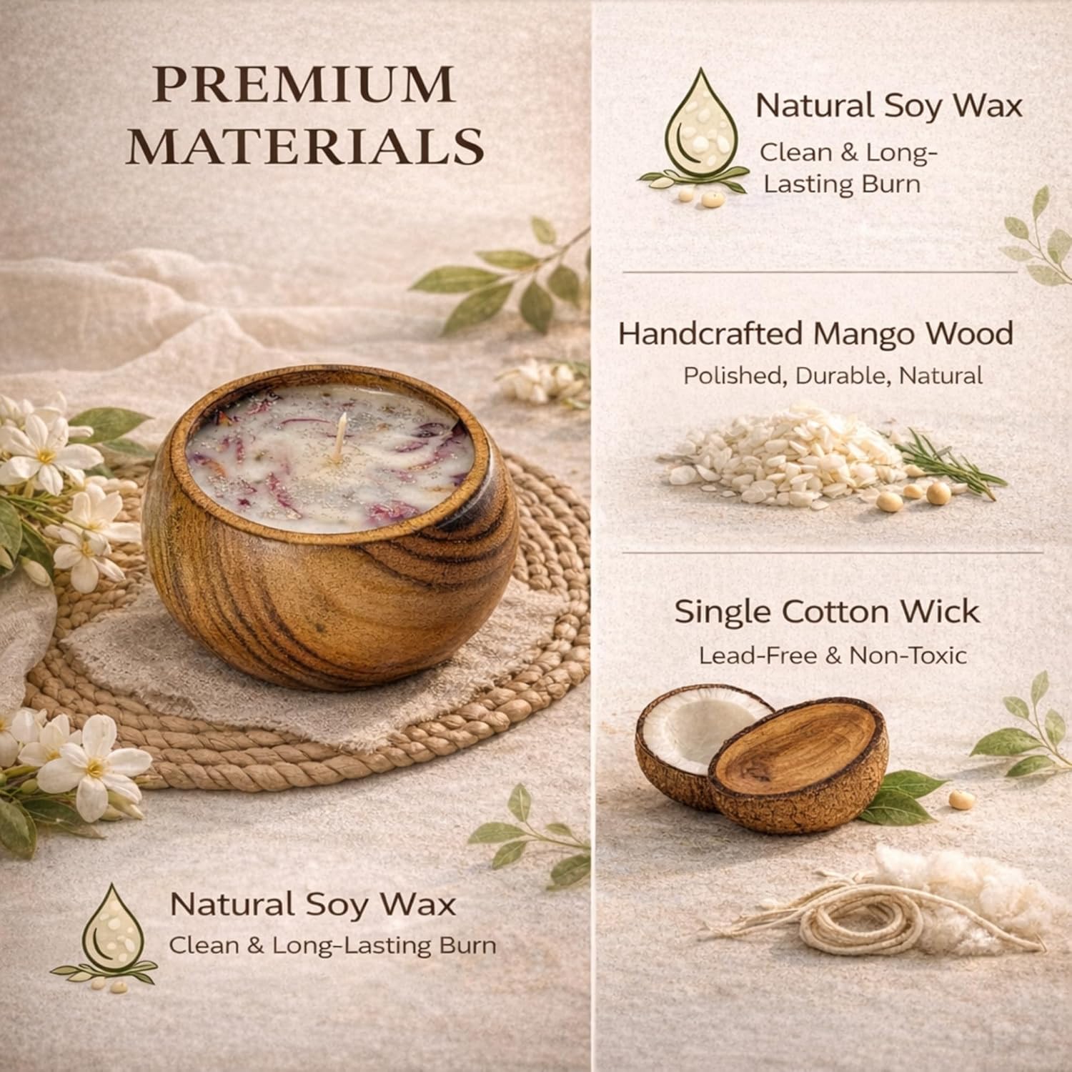 🪵🕯️ wooden bowl scented candle | rustic home décor, relaxation & gifting ✨🤎 🪵🕯️ wooden bowl scented candle | rustic home décor, relaxation & gifting ✨🤎