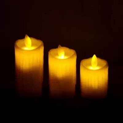 🕯️✨ flameless led swing candles – pack of 3 | smokeless decorative lights for festivals & home décor 💡 🕯️✨ flameless led swing candles – pack of 3 | smokeless decorative lights for festivals & home décor 💡