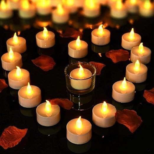🕯️✨ set of 24 tea light led candles – smokeless decorative lights | home, festival & party décor 🌟🏡 🕯️✨ set of 24 tea light led candles – smokeless decorative lights | home, festival & party décor 🌟🏡