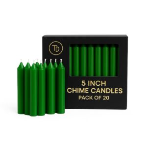 ๐๐ฏ๏ธ 5โ green chime / mombati candles โ pack of 20 | abundance, growth & spiritual ritual candles โจ๐ก