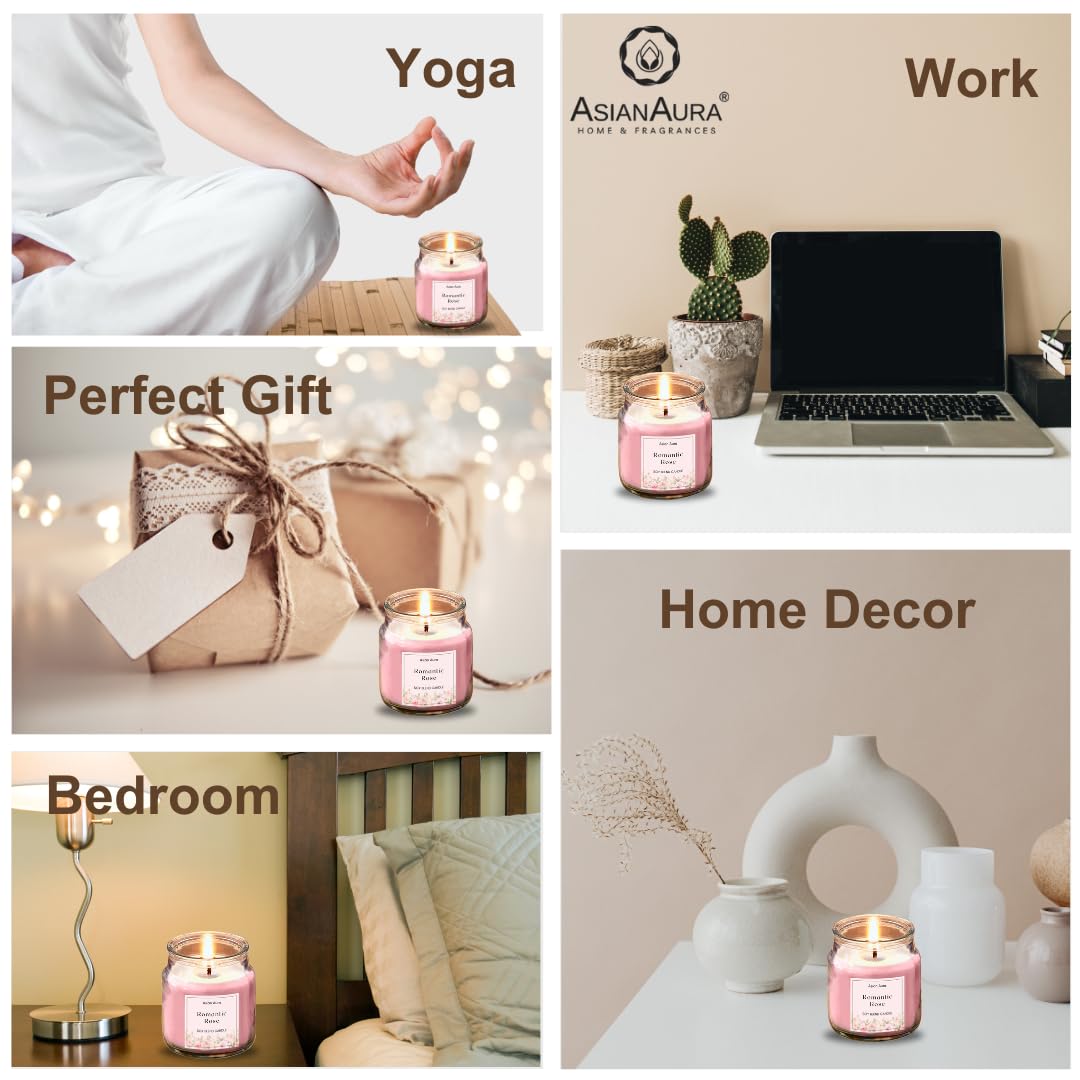 🌹🕯️ scented organic soy wax yankee jar candle – romantic rose | luxury aromatherapy candle (pink, pack of 1) 💖✨ 🌹🕯️ scented organic soy wax yankee jar candle – romantic rose | luxury aromatherapy candle (pink, pack of 1) 💖✨