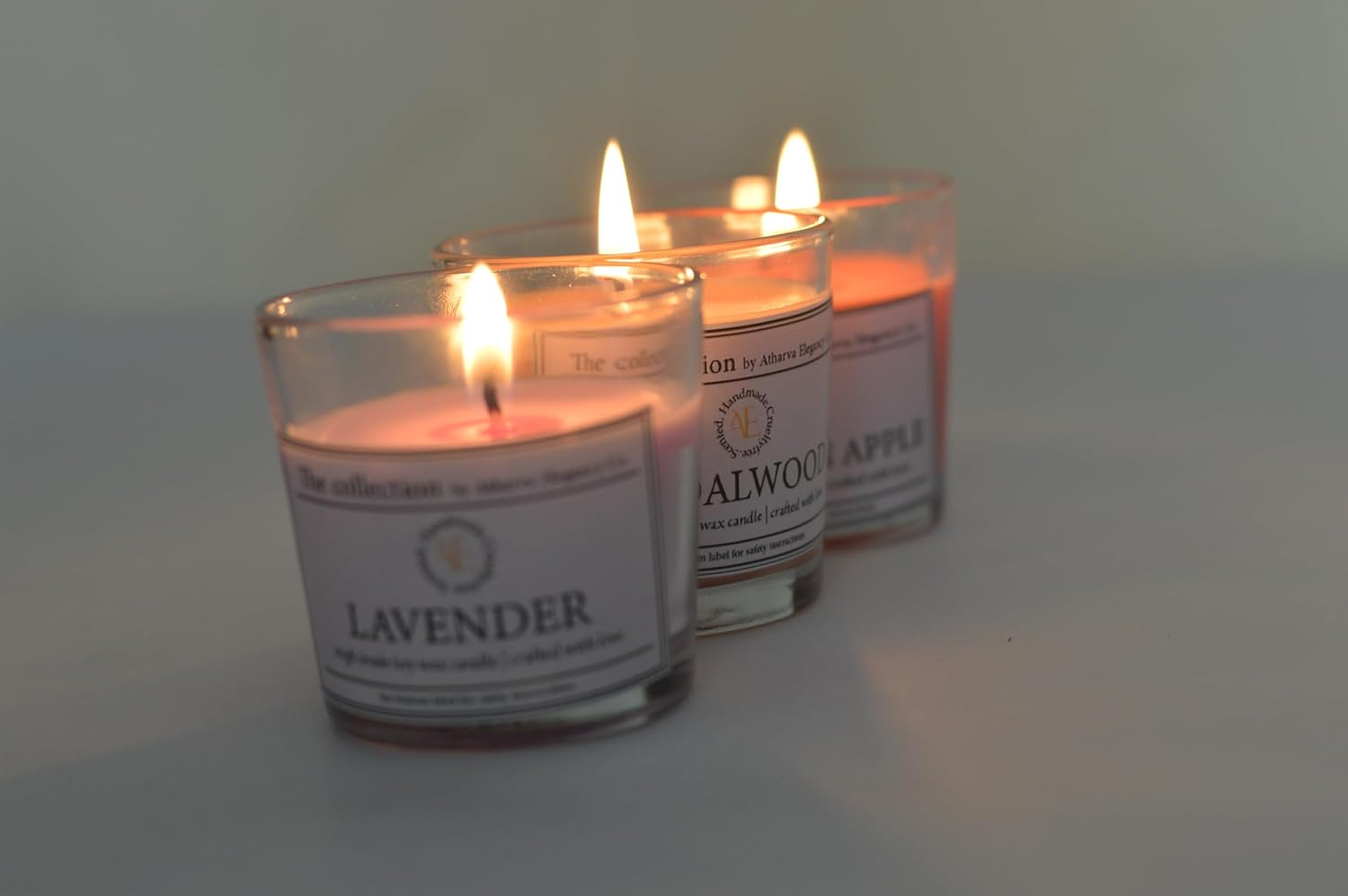 ๐ฏ๏ธ๐ฟ scented soy wax candles โ sandalwood, lavender & cinnamon apple | luxury aroma candle set (420g / 140g x 3) โจ๐ ๐ฏ๏ธ๐ฟ scented soy wax candles โ sandalwood, lavender & cinnamon apple | luxury aroma candle set (420g / 140g x 3) โจ๐