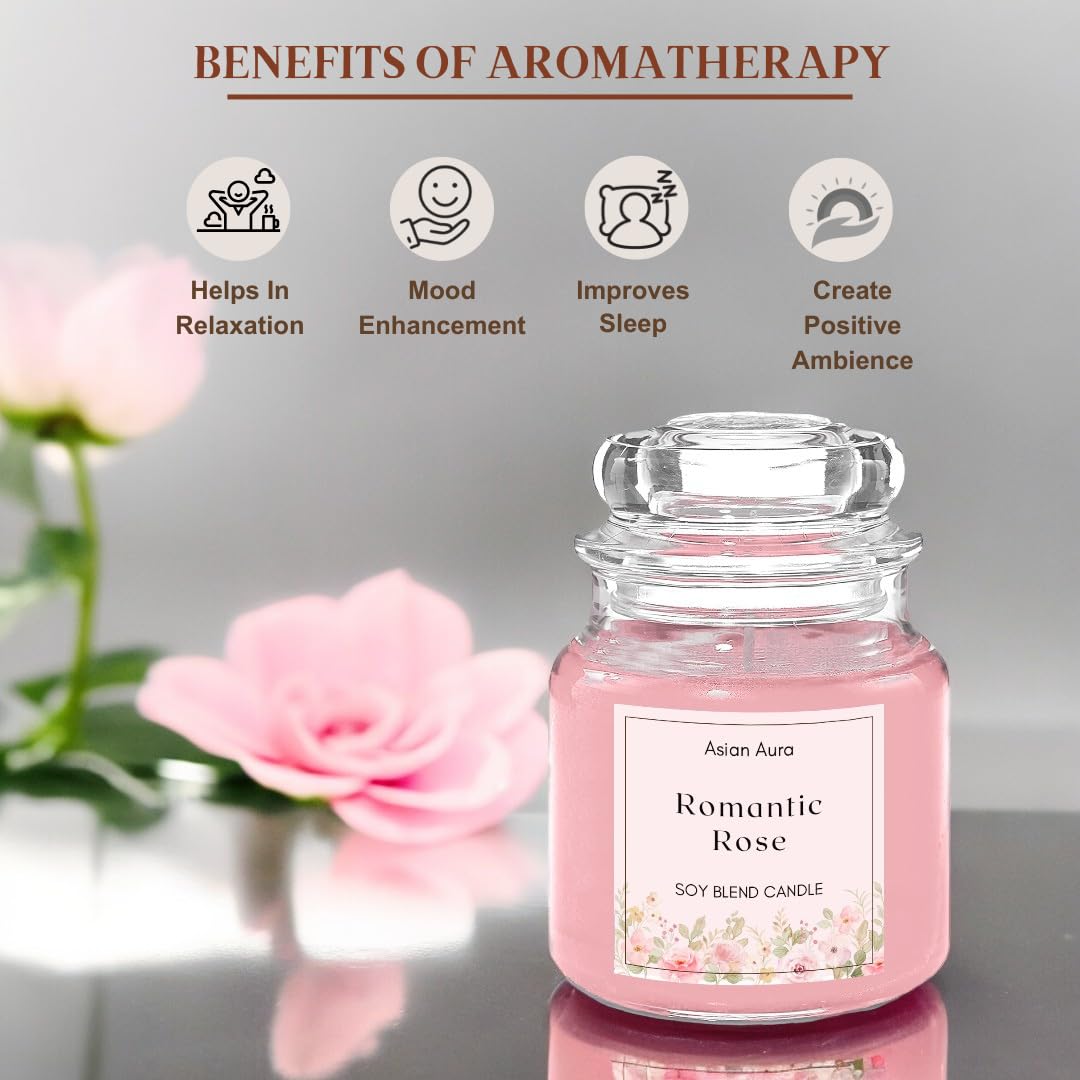 🌹🕯️ scented organic soy wax yankee jar candle – romantic rose | luxury aromatherapy candle (pink, pack of 1) 💖✨ 🌹🕯️ scented organic soy wax yankee jar candle – romantic rose | luxury aromatherapy candle (pink, pack of 1) 💖✨