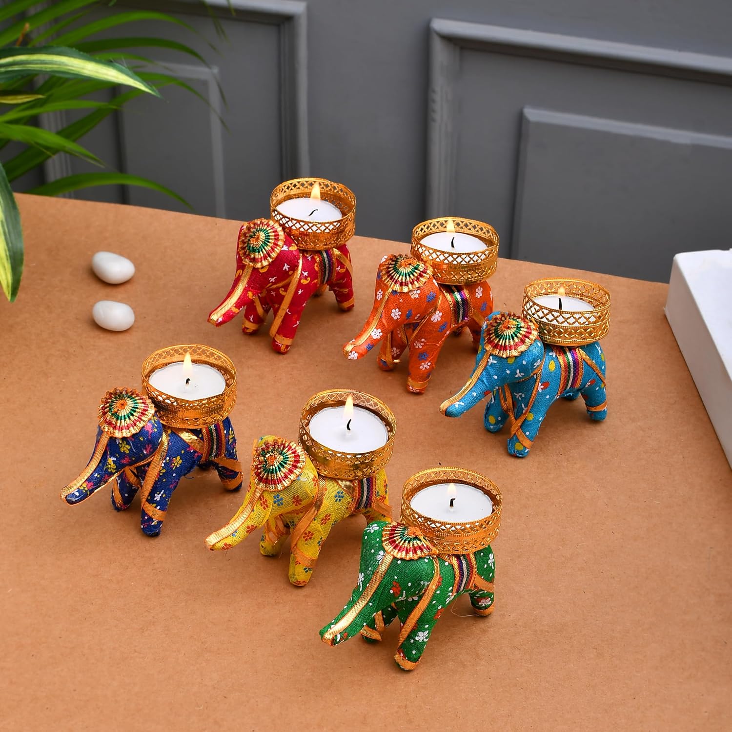 ππ―οΈ elephant tealight candle holders β pack of 5 | handcrafted decorative diya stands for home & festivals β¨ ππ―οΈ elephant tealight candle holders β pack of 5 | handcrafted decorative diya stands for home & festivals β¨